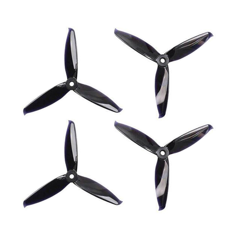 Pro-Range 5152 (5.1x5.2) Tri Blade Flash Propellers 2CW+2CCW 2 Pair - Black - Image 2