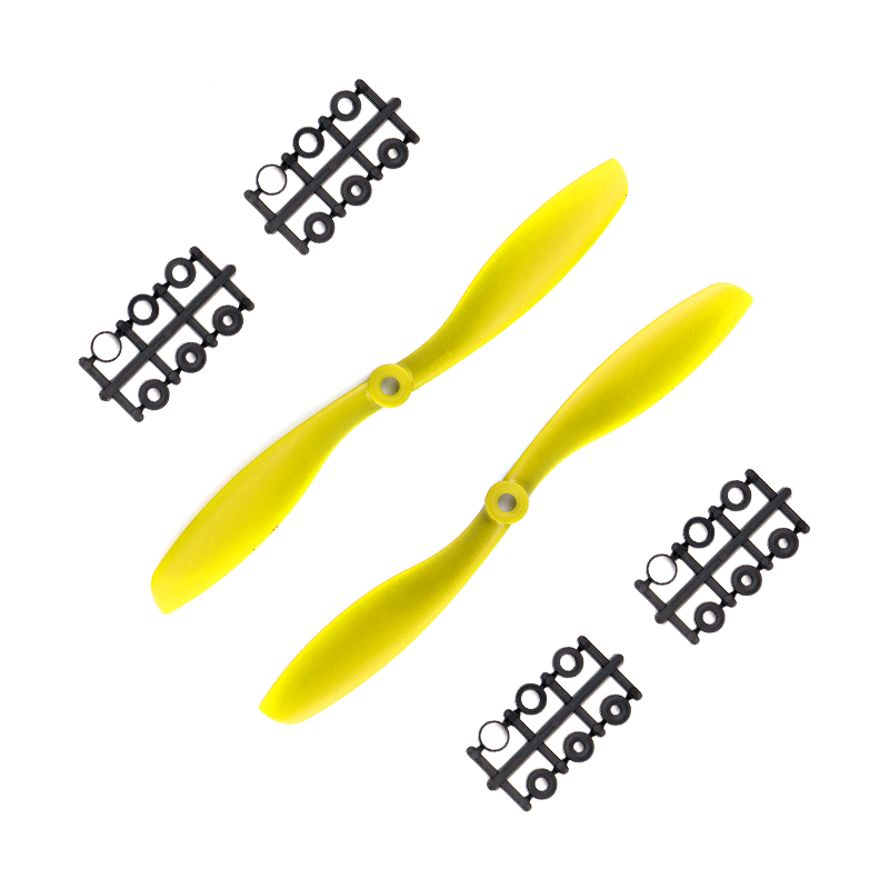 Pro-Range 8045 (8x4.5) ABS Propellers 1CW+1CCW Pair - Yellow - Image 2