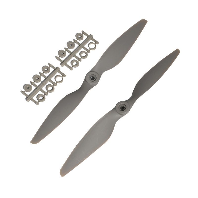 Pro-Range 8045 (8x4.5) Glass Fiber Nylon Propellers 1CW+1CCW Pair - Gray - Image 2