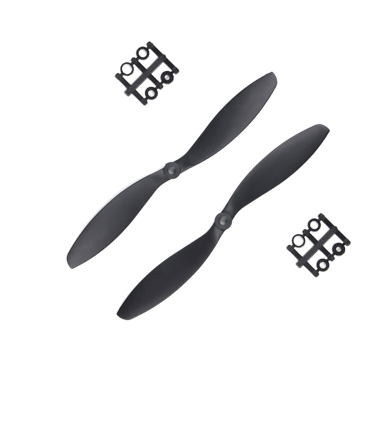 Pro-Range 9047 (9x4.7) Carbon Nylon Propellers 1CW+1CCW Pair - Black - Image 2