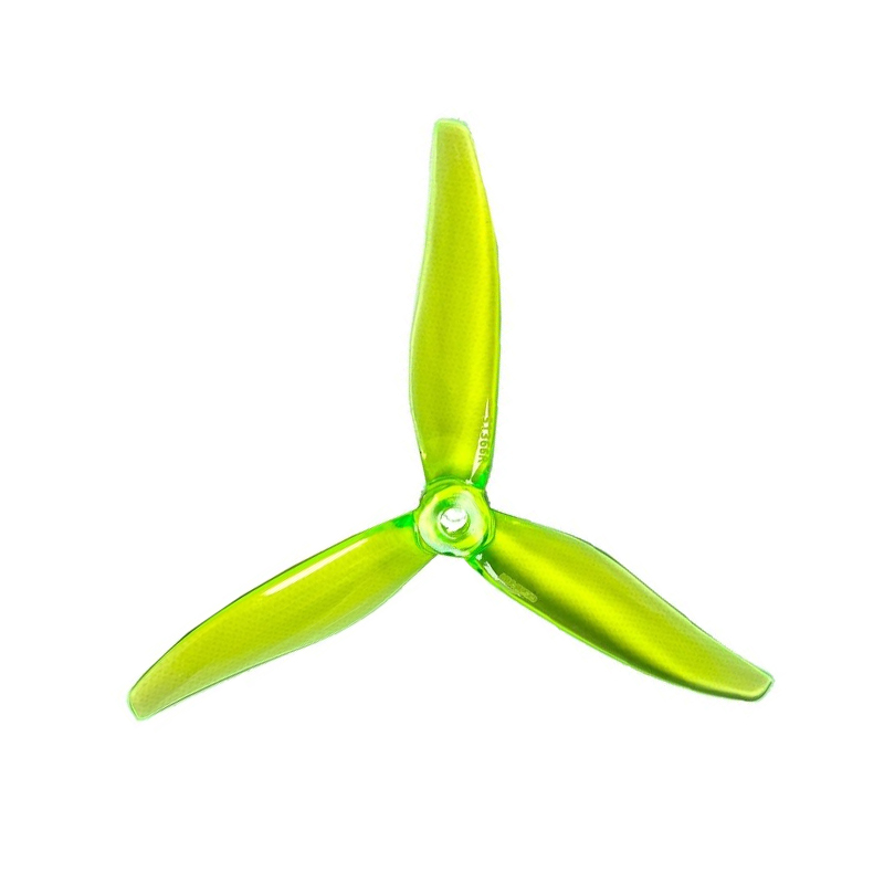 Pro-Range Hurricane MCK ReV3 51366-3 PC Tri-Blade FPV Propeller 5x2.8 - Radioactive Yellow (2CW+2CW)