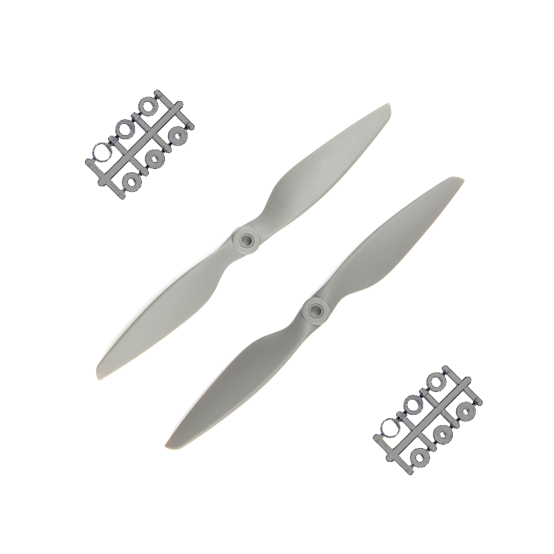 Pro-Range Propellers 1245MR (12x4.5) Glass Fiber Nylon MR Grey 1CW+1CCW - 1 Pair - Image 2