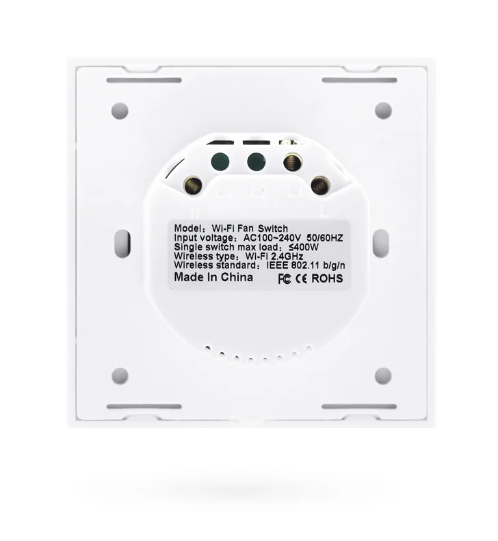 PST Tuya EU Smart WiFi Fan Switch w/ RF 433MHz - Image 2