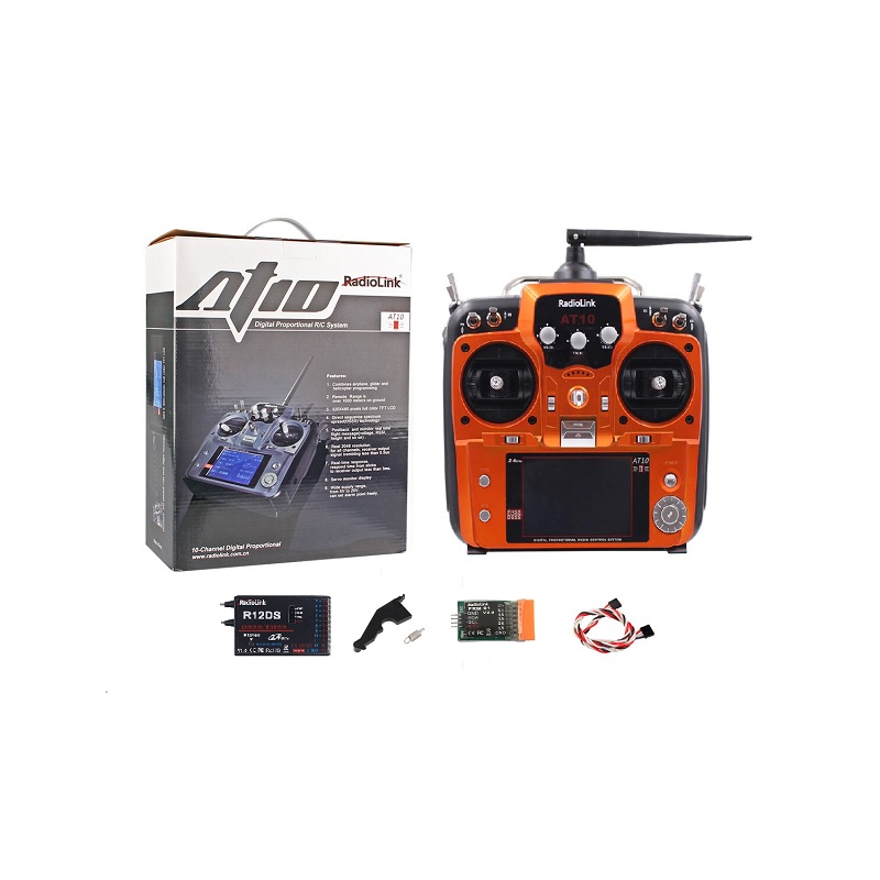 RadioLink AT10 II 2.4GHz 12CH RC Transmitter with PRM-01 Module & R12DS Receiver - Image 2