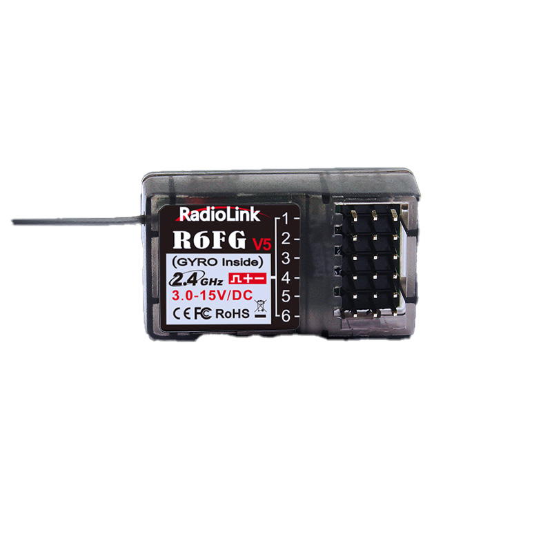 RadioLink R6FG Receiver - 6-Channel PWM Receiver with Built-in Gyroscope