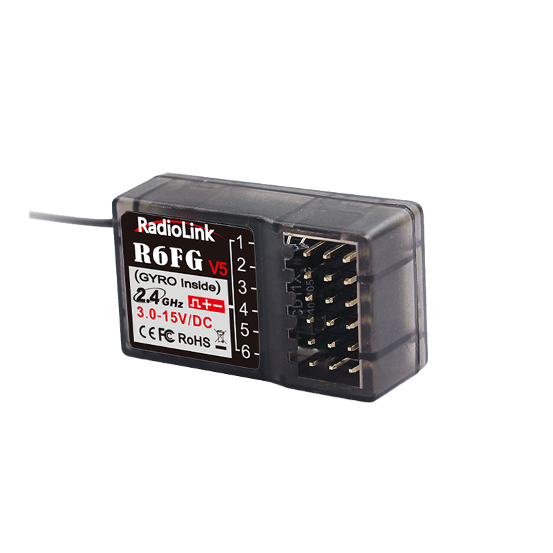 RadioLink R6FG Receiver - 6-Channel PWM Receiver with Built-in Gyroscope - Image 2