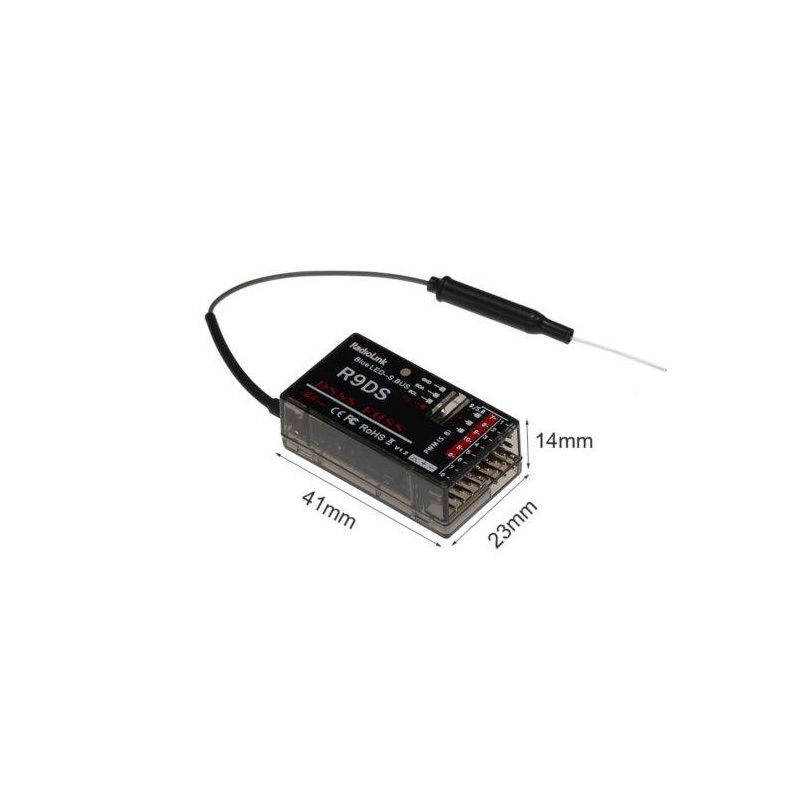 RadioLink R9DS Receiver - Black - Image 3