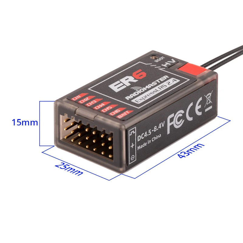RadioMaster ER6 2.4GHz ELRS PWM Receiver - Image 6