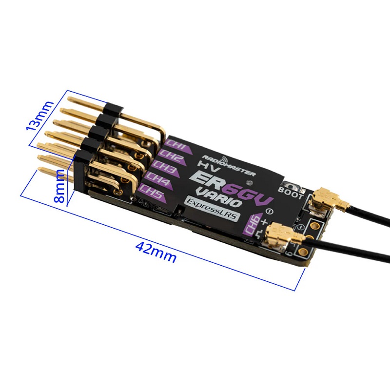 RadioMaster ER6GV 2.4GHz ELRS PWM Receiver - Image 4