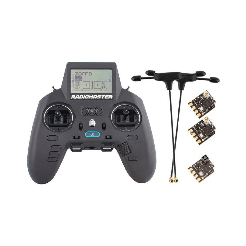 RadioMaster Zorro Radio Transmitter 4-in-1 with RP1 Receiver - Black - Image 5