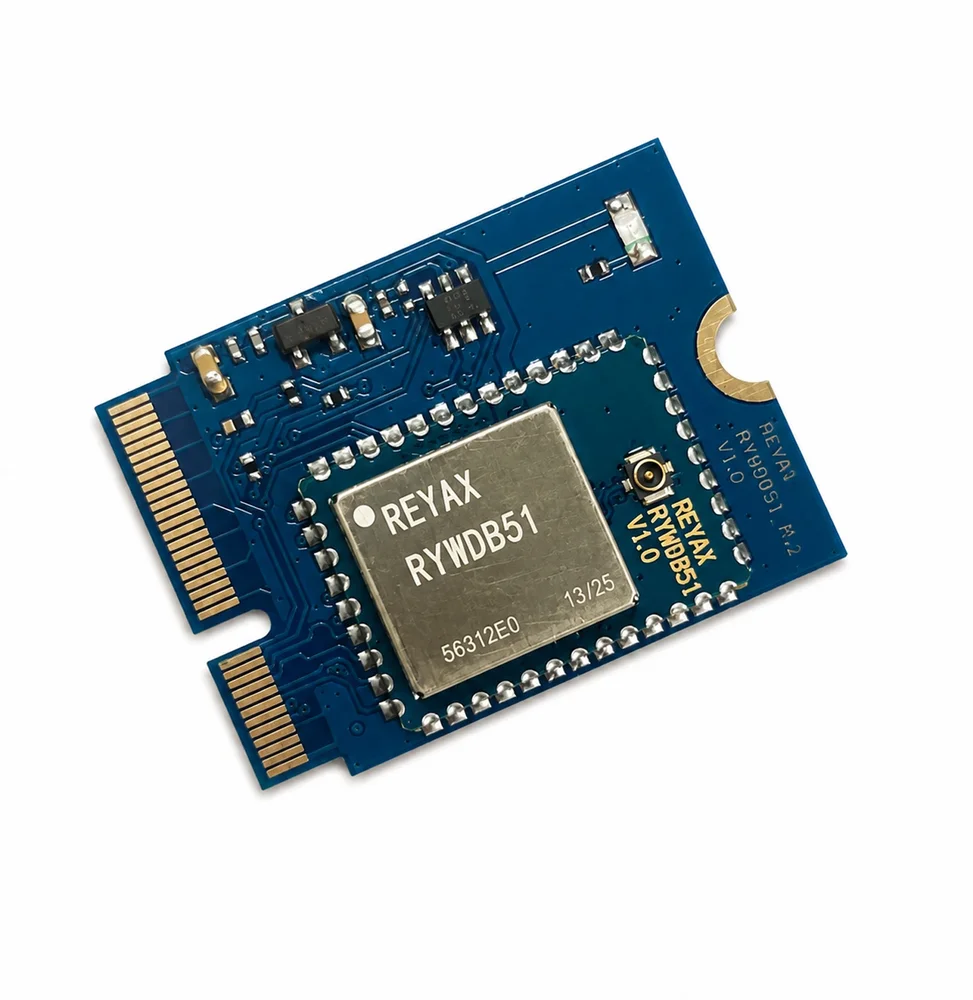 Reyax RYWDB51_M2 Industrial Wi-Fi 6 & BLE 5.4 M.2 Card