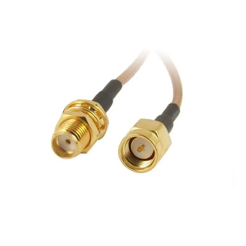 RG316 Coaxial Cable SMA Male to Female Pigtail RF Antenna - 10cm