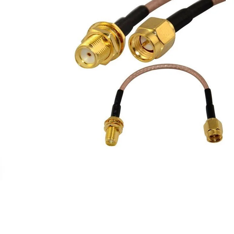 RG316 Coaxial Cable SMA Male to Female Pigtail RF Antenna - 10cm - Image 2