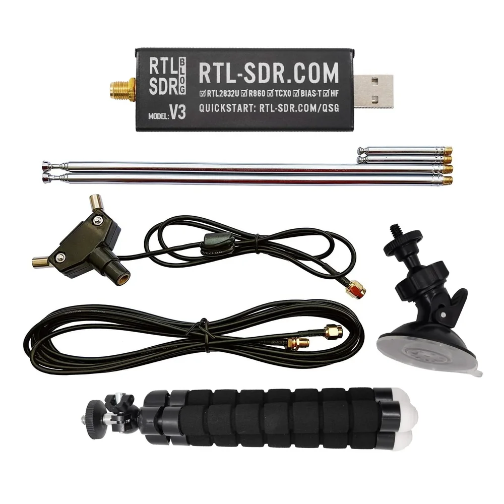 RTL-SDR Blog Blog V3 R860 RTL2832U 1PPM TCXO SMA SDR Dongle w/ Antenna Kit - Image 4