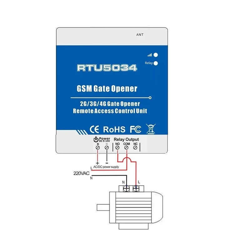 RTU5034 2G/3G/4G GSM Gate Opener Relay Switch - Image 3