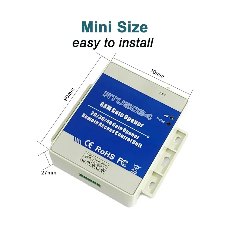 RTU5034 2G/3G/4G GSM Gate Opener Relay Switch - Image 5
