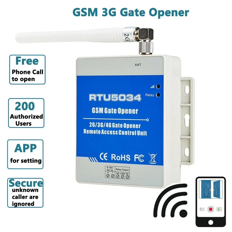 RTU5034 2G/3G/4G GSM Gate Opener Relay Switch - Image 6