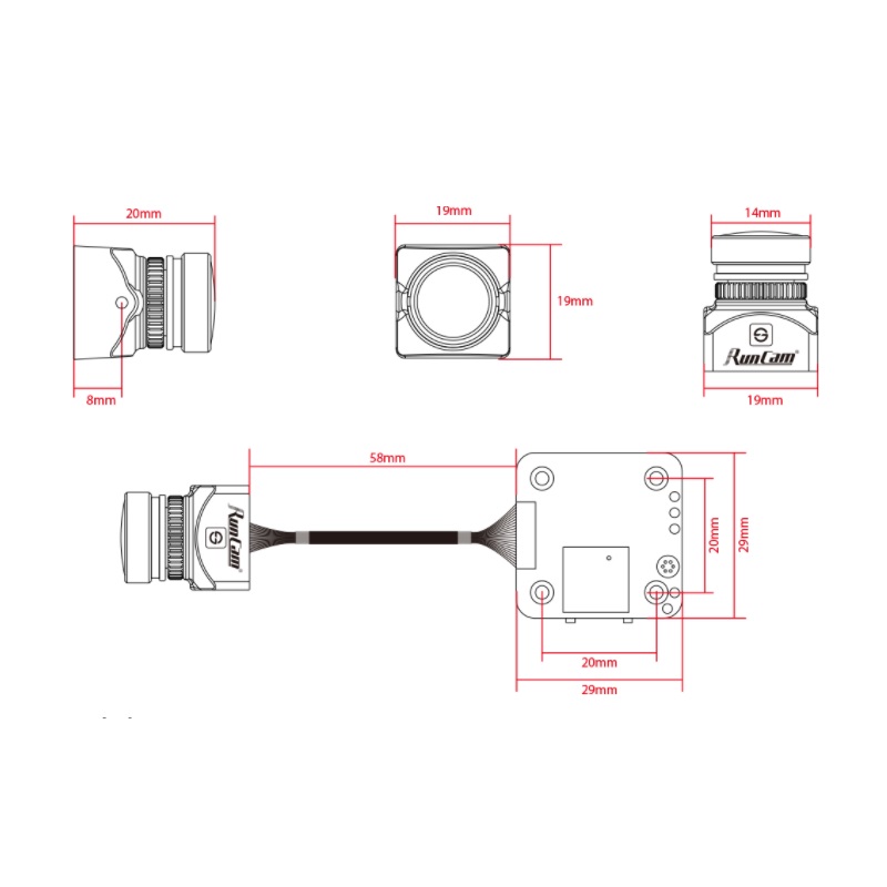 RunCam Split 3 Nano HD FPV Camera - 1080p/60fps Recording & WDR FPV - Image 5