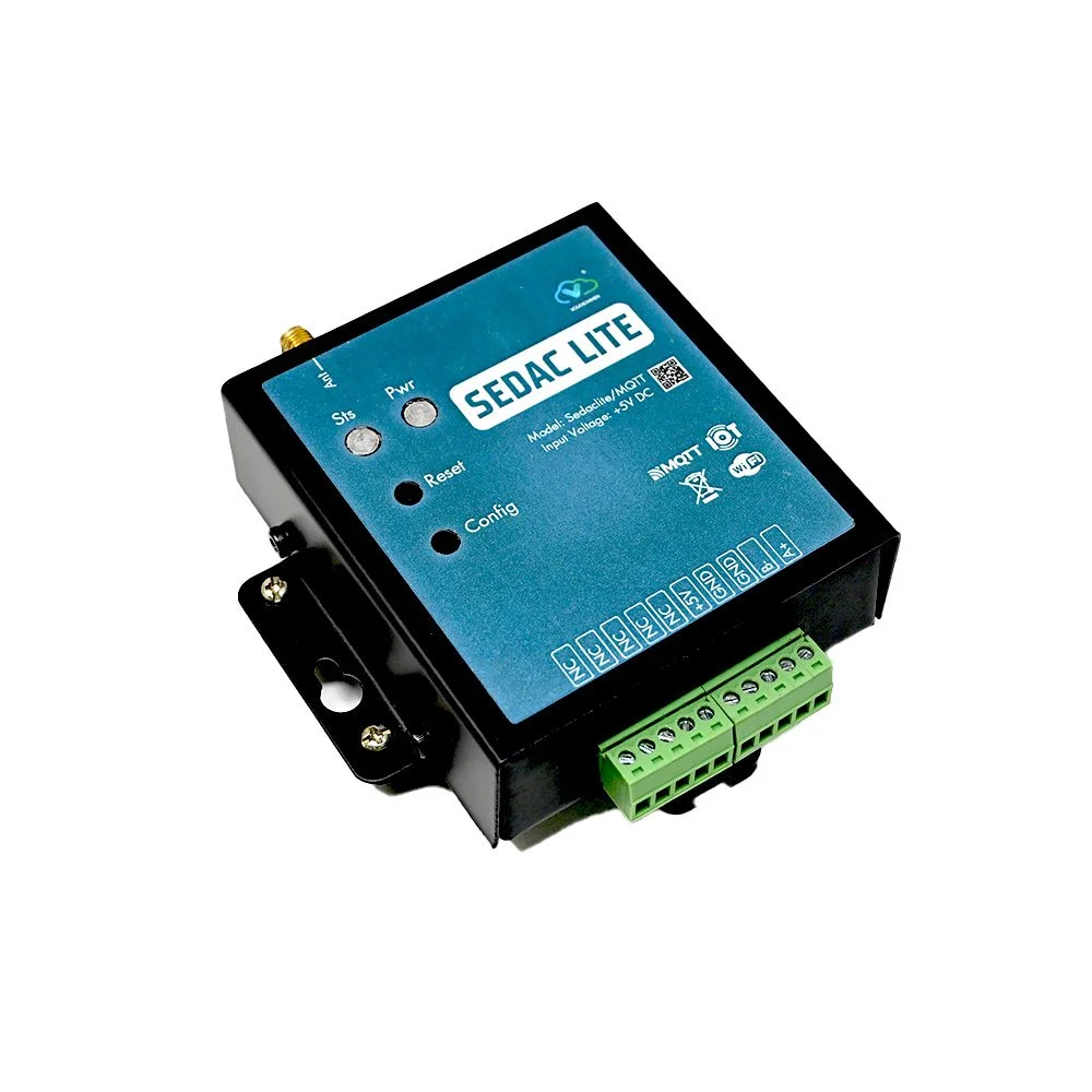 SEDAC Lite Modbus Gateway WiFi 5V DC w/ LoRa & Wi-Fi Antennas