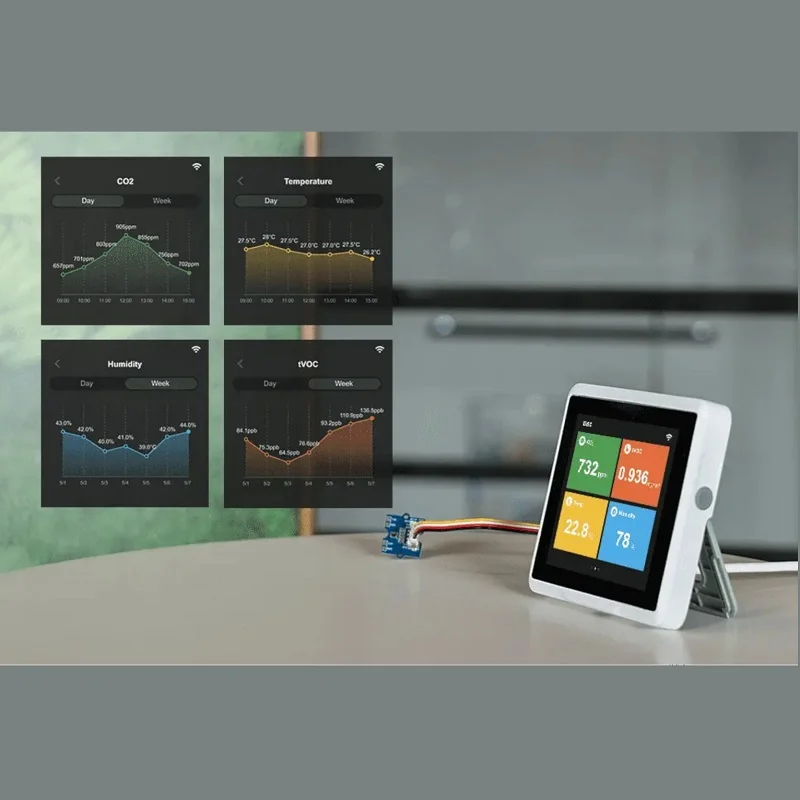 Seeed Studio Studio SenseCAP Indicator D1Pro 4-Inch Touch Screen IoT Platform w/ ESP32-S3 & RP2040 - Image 4