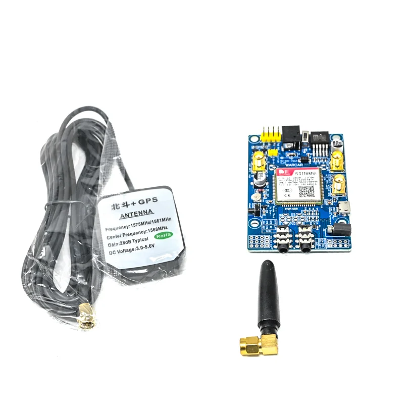 SIM808 GSM GPRS GPS Development Board with GPS Antenna - Image 2