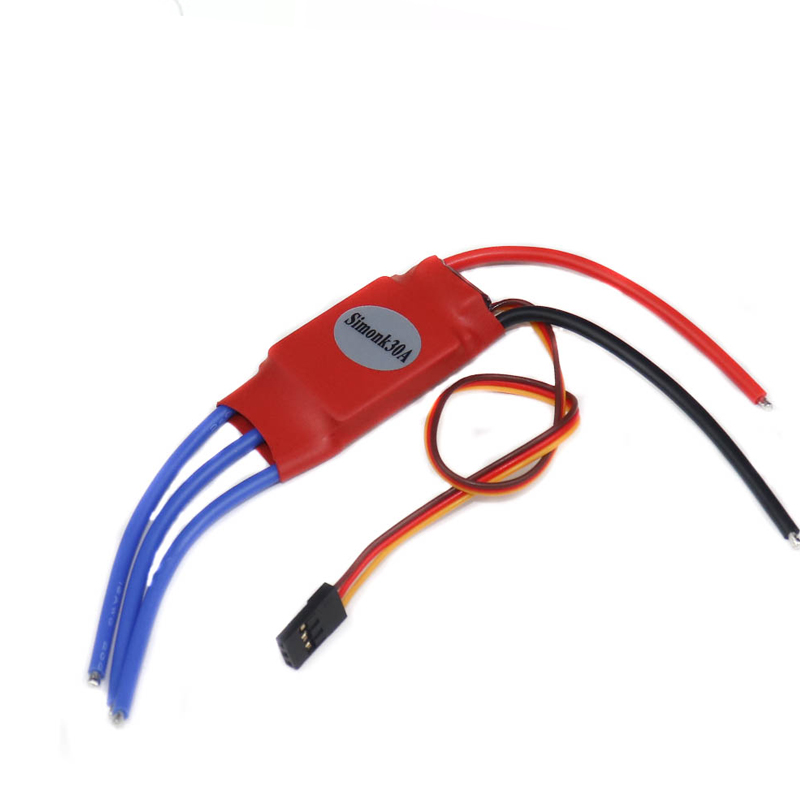 SimonK 30A BLDC ESC for 2-3S LiPo, No Connectors