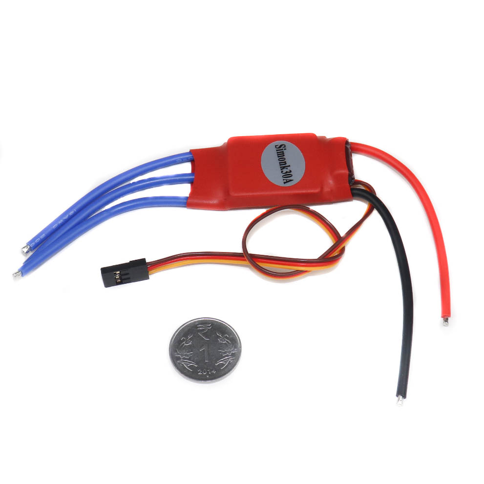 SimonK 30A BLDC ESC for 2-3S LiPo, No Connectors - Image 2