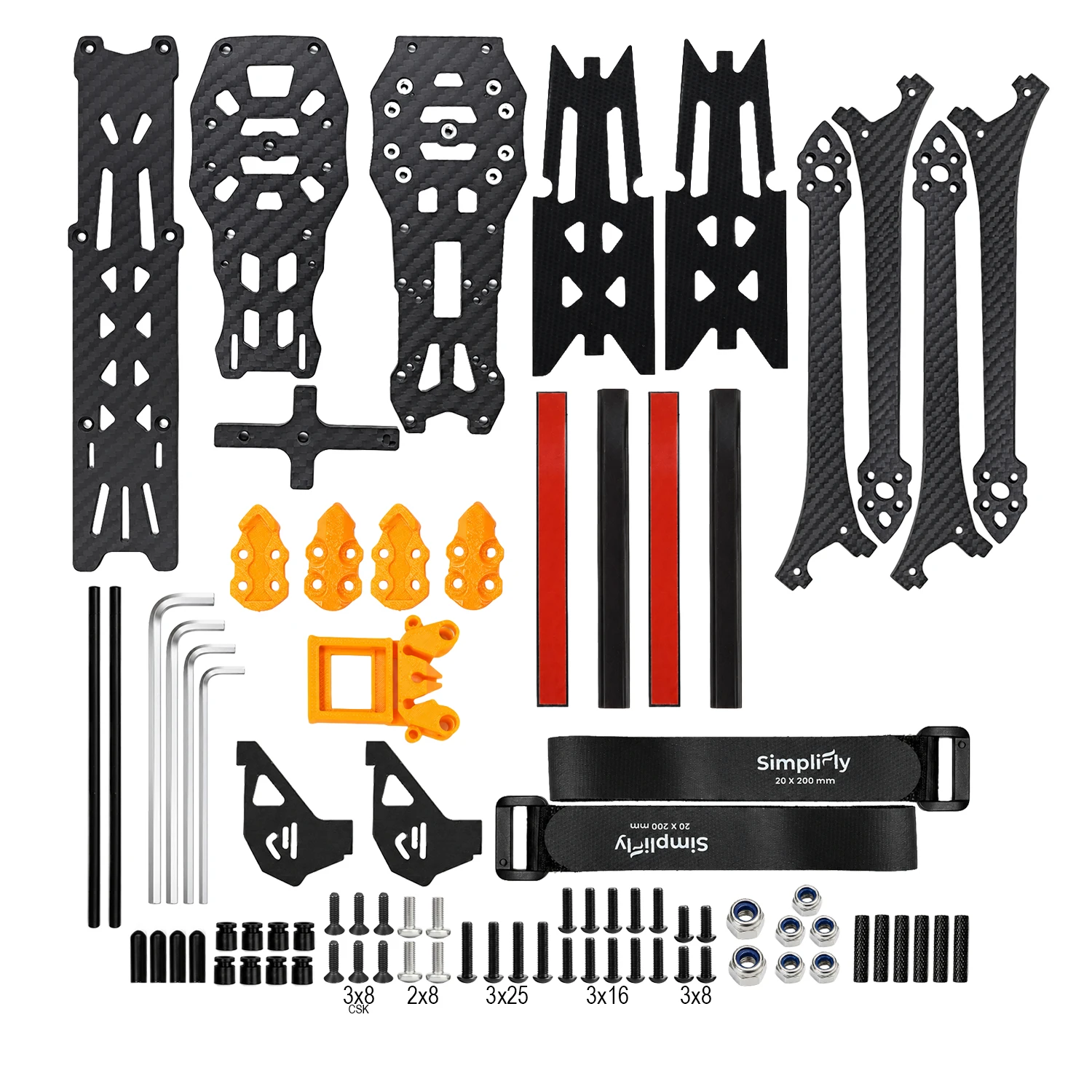 SimpliFly MK7 7-Inch FPV Analog Drone Frame - Image 5