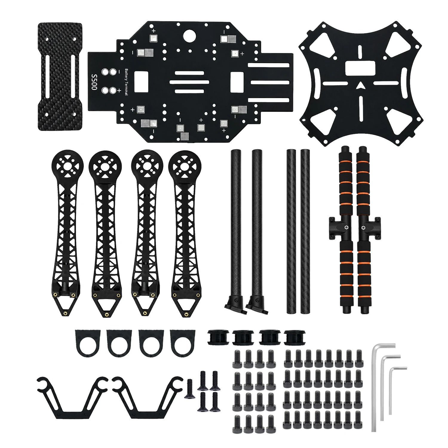 SimpliFly S500 Carbon Fiber Quadcopter Frame Kit - Image 4