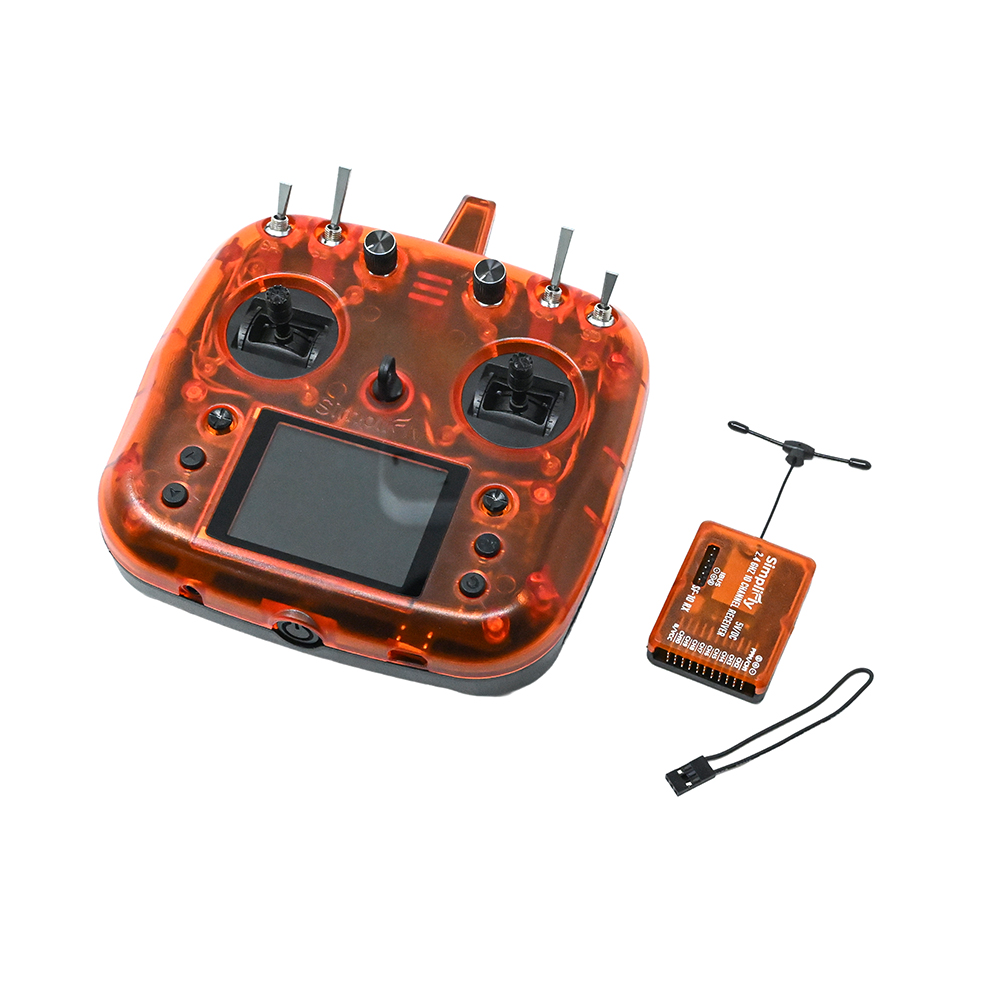 SimpliFly SF10 2.4GHz 10 Channel RC Transmitter and Receiver Combo Kit - OrangeRX-Black - Image 2