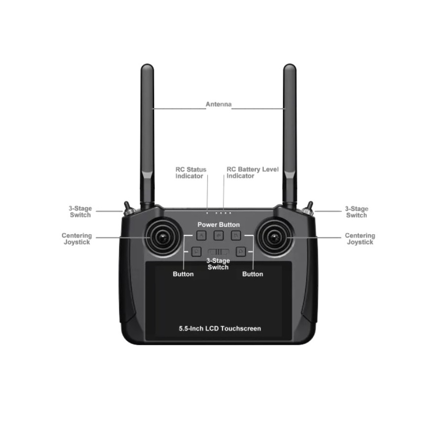 SIYI MK15 Mini Agriculture Drone Smart Controller with HD FPV Display Combo - Image 3