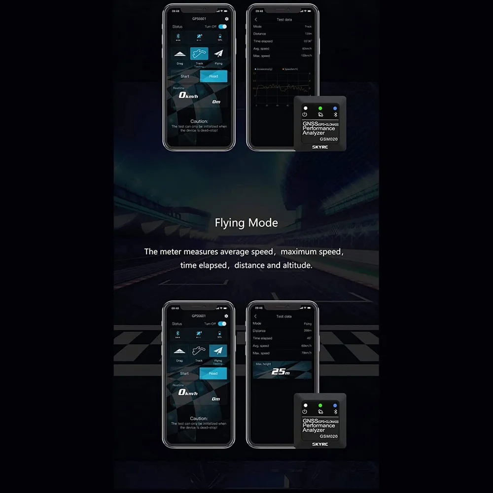 SkyRC GSM020 GNSS Performance Analyzer Speed Meter - Image 6