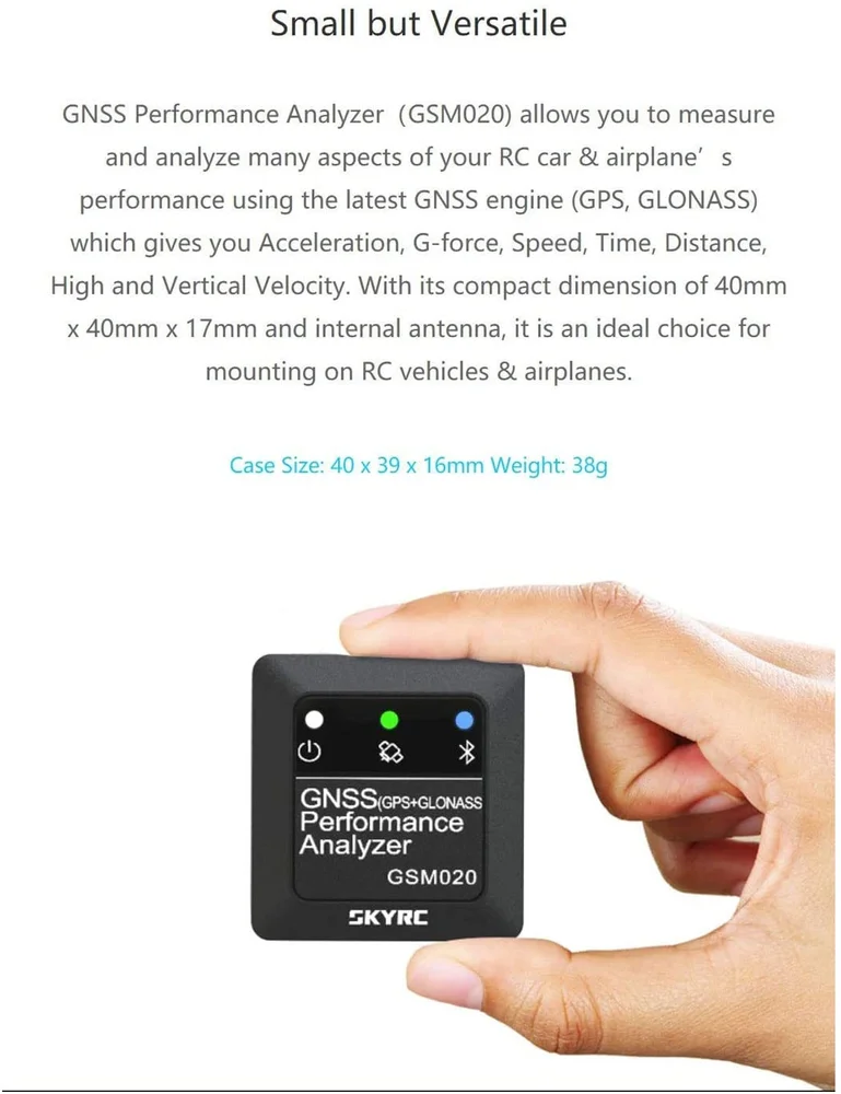 SkyRC GSM020 GNSS Performance Analyzer Speed Meter - Image 7