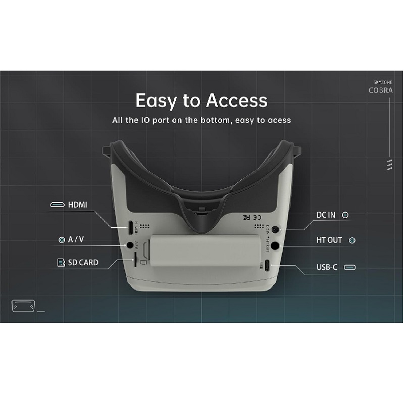 Skyzone Cobra SD FPV Goggles with DVR - Image 5