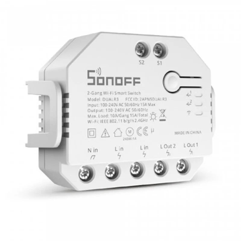 Sonoff Dual R3 2-Channel Smart WiFi Relay Switch