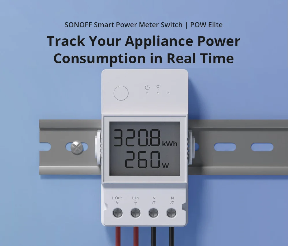 Sonoff POWR320D Elite Smart Power Meter Switch 20A - Image 2