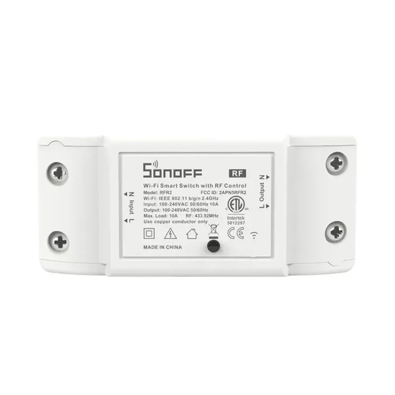 Sonoff RFR2 Smart Home WiFi Remote Control Switch 433MHz 10A