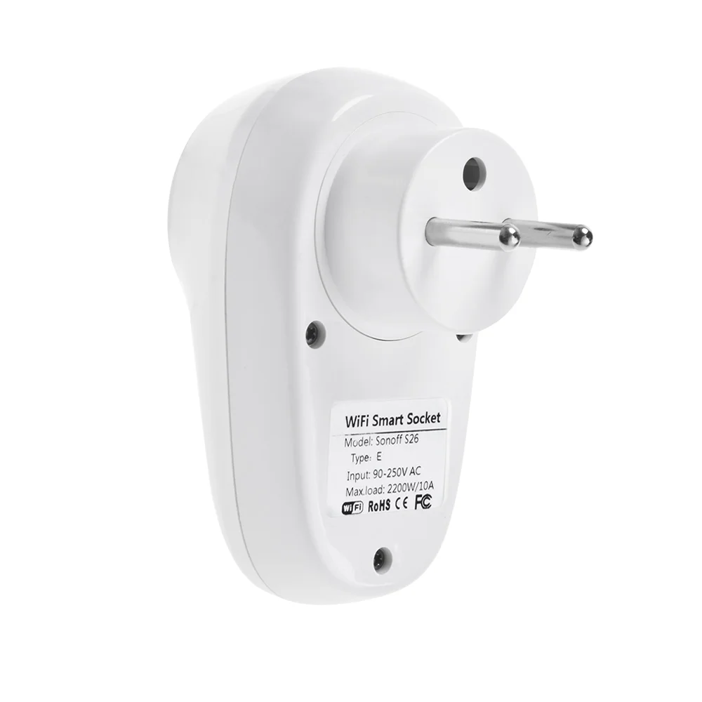 Sonoff S26 WiFi Smart EU Plug Type E Switch