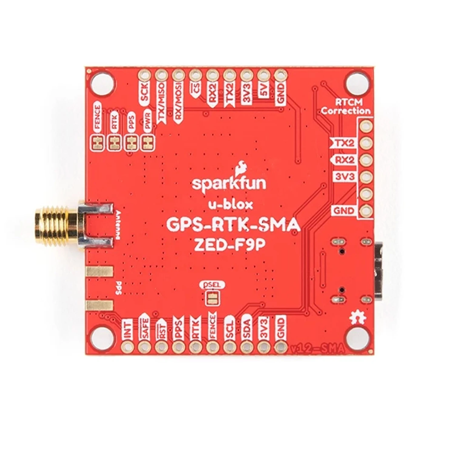 SparkFun GPS-RTK Breakout - ZED-F9P, SMA Antenna - Image 3
