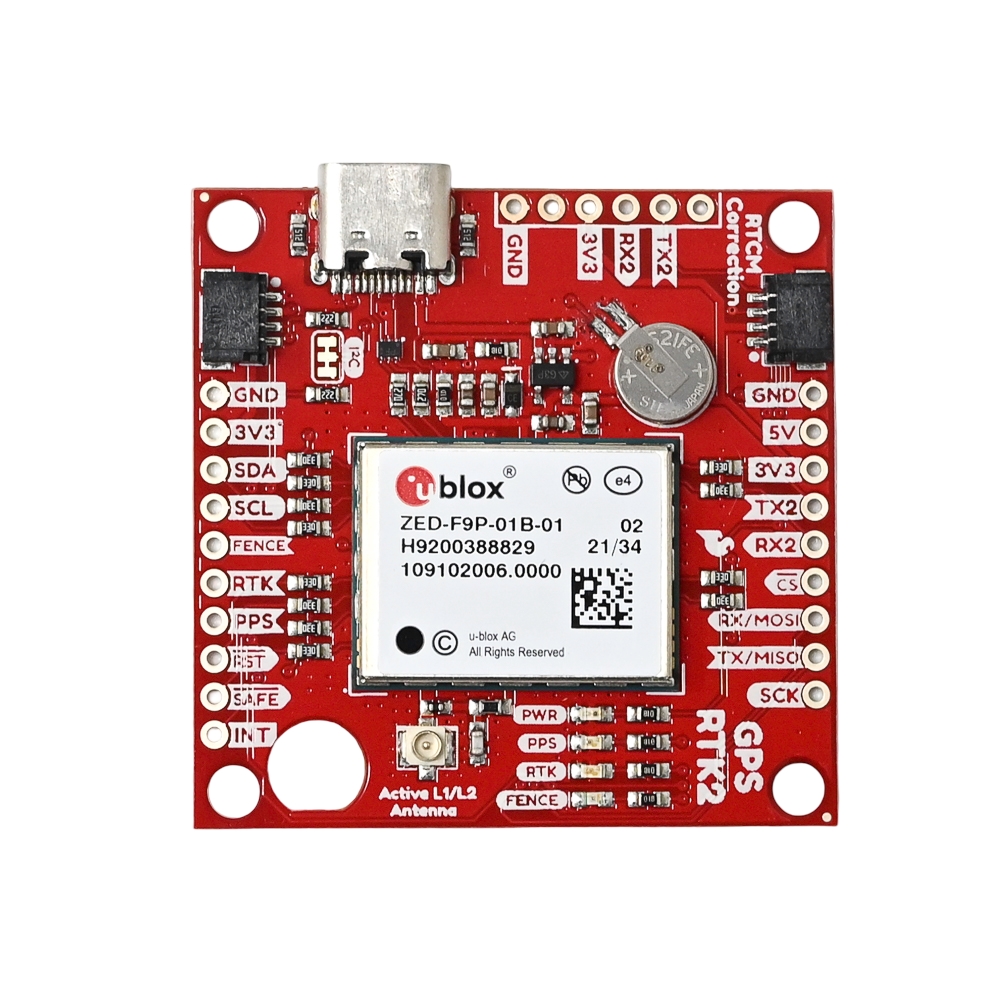 SparkFun GPS-RTK2 Board ZED-F9P (Qwiic) - Image 2