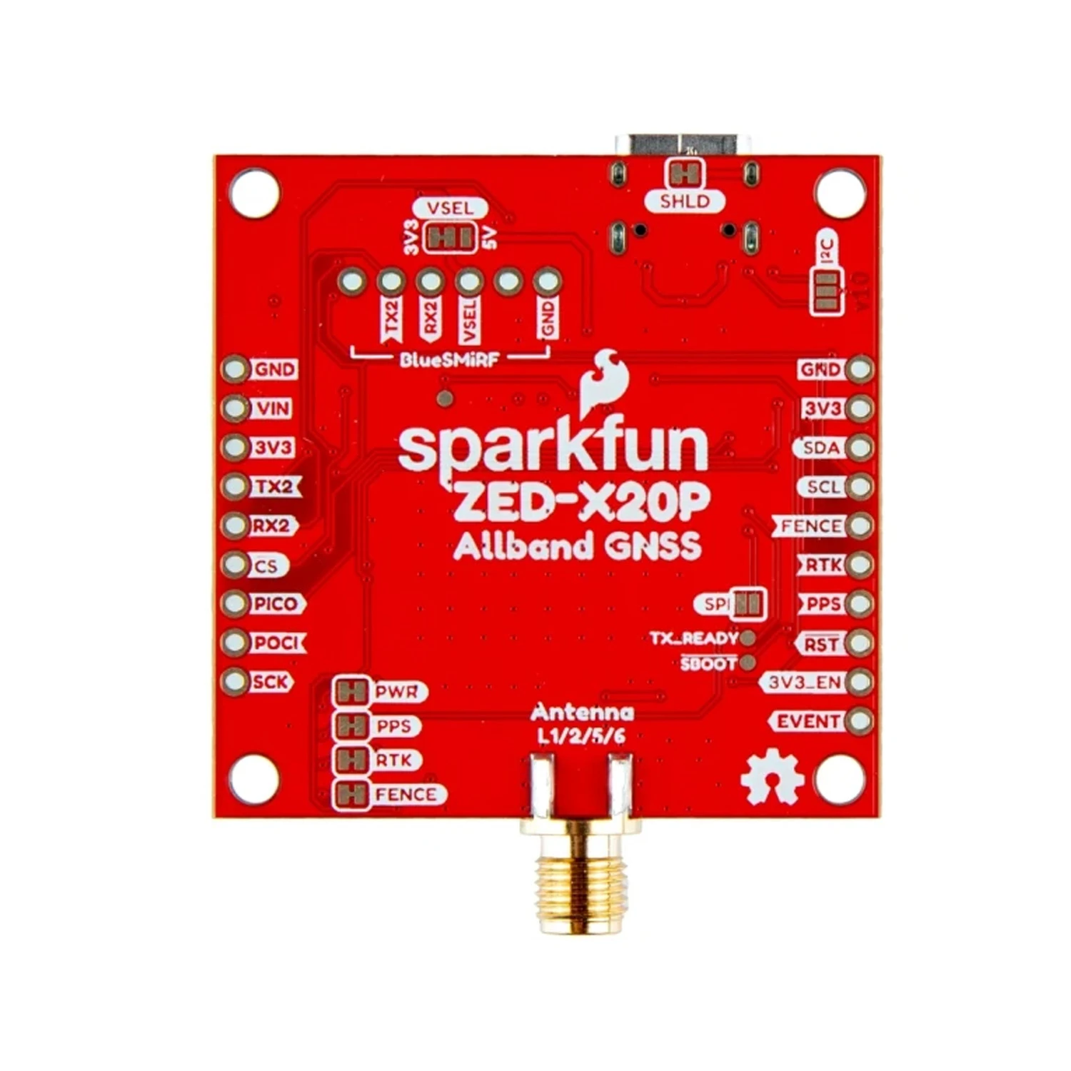 SparkFun ZED-X20P GNSS RTK Breakout (Qwiic) - Image 3