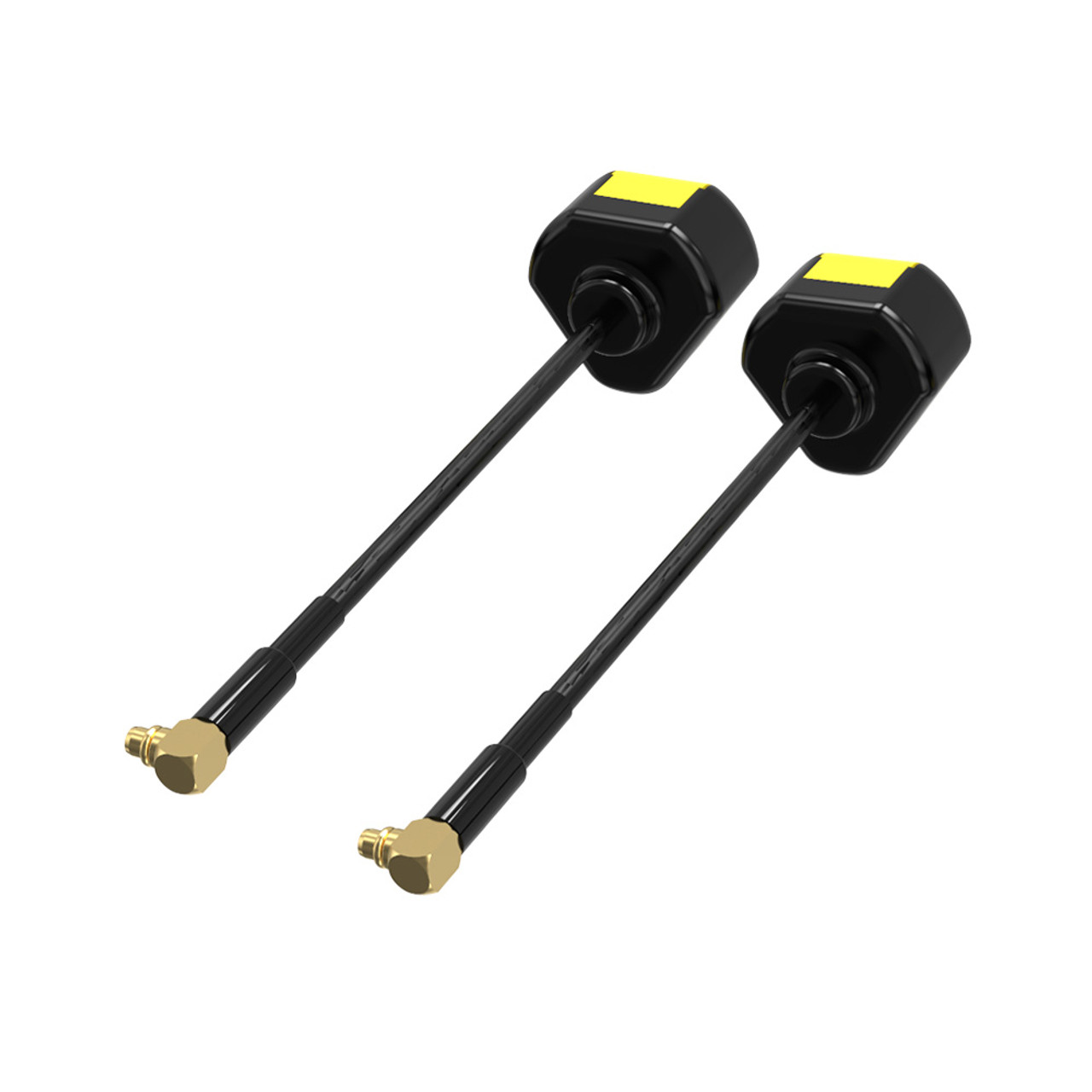 SpeedyBee 5.8 GHz Antenna V2 2PCS-MMCX 90 Degree - Yellow and Black - Image 3