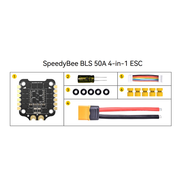 SpeedyBee BLS 50A 30x30 4-in-1 ESC 3-6S LiPo - Image 4