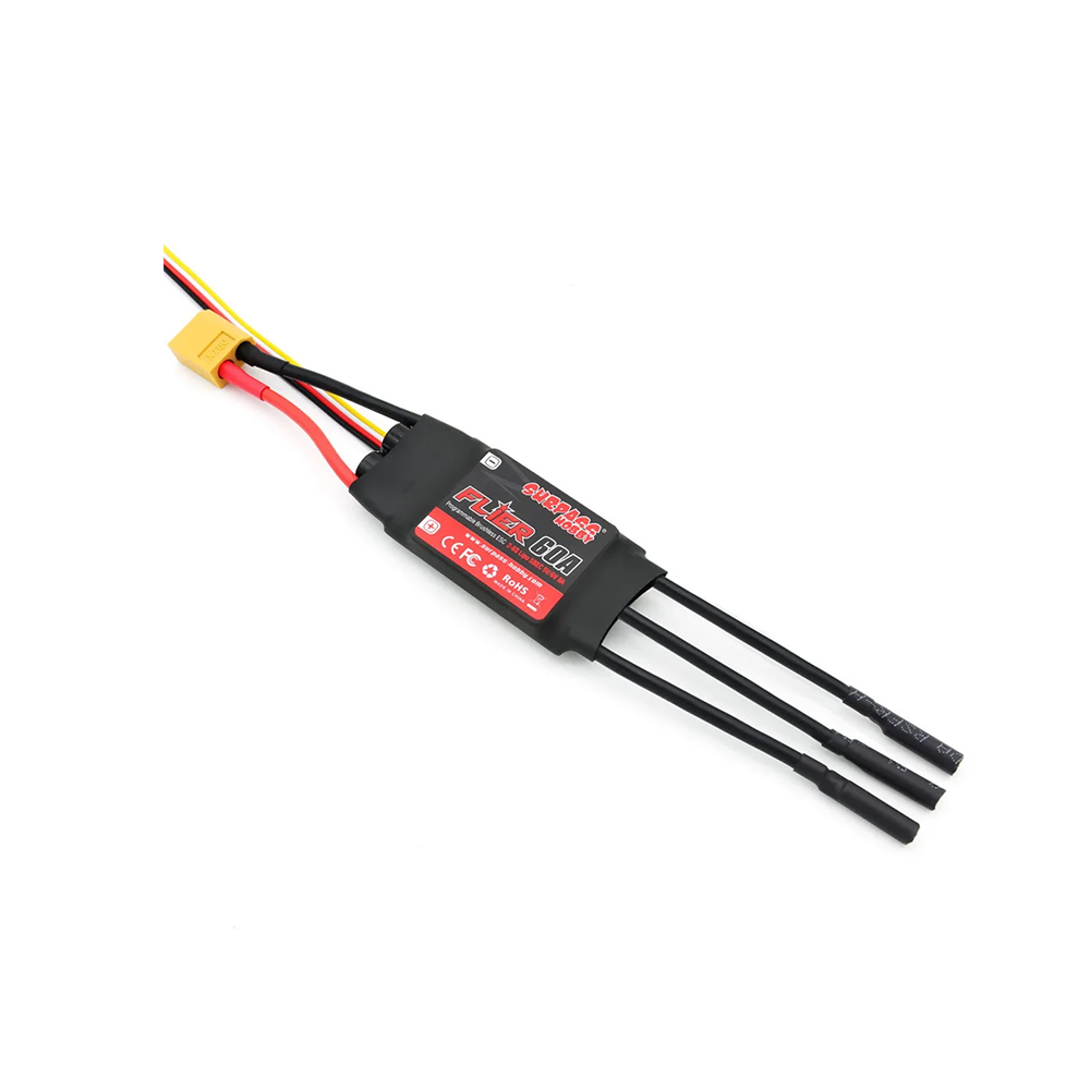 Surpass Hobby 60A SBEC ESC 2-6S LiPo w/ 4.0mm Connector - Image 2