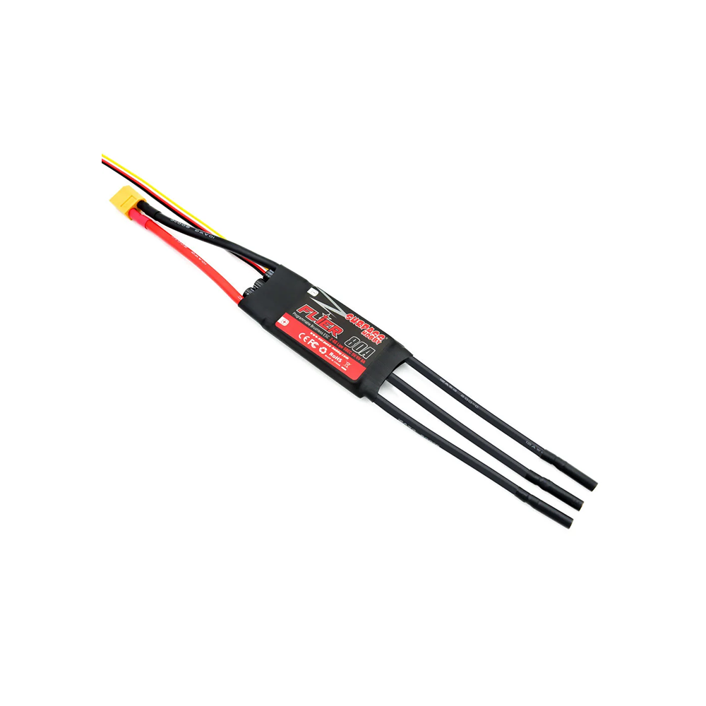 Surpass Hobby 80A 2-6S SBEC ESC w/ 4.0mm Connector - Image 2