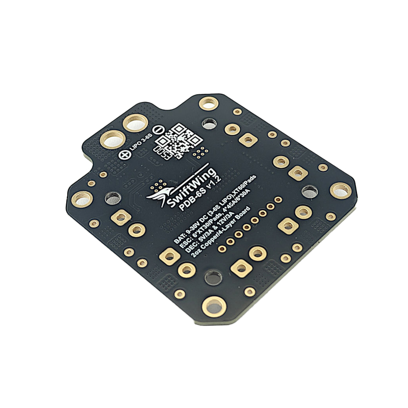 SwiftWing PDB-6S Power Distribution Board 3-6S w/ 5V 12V BEC - Image 2