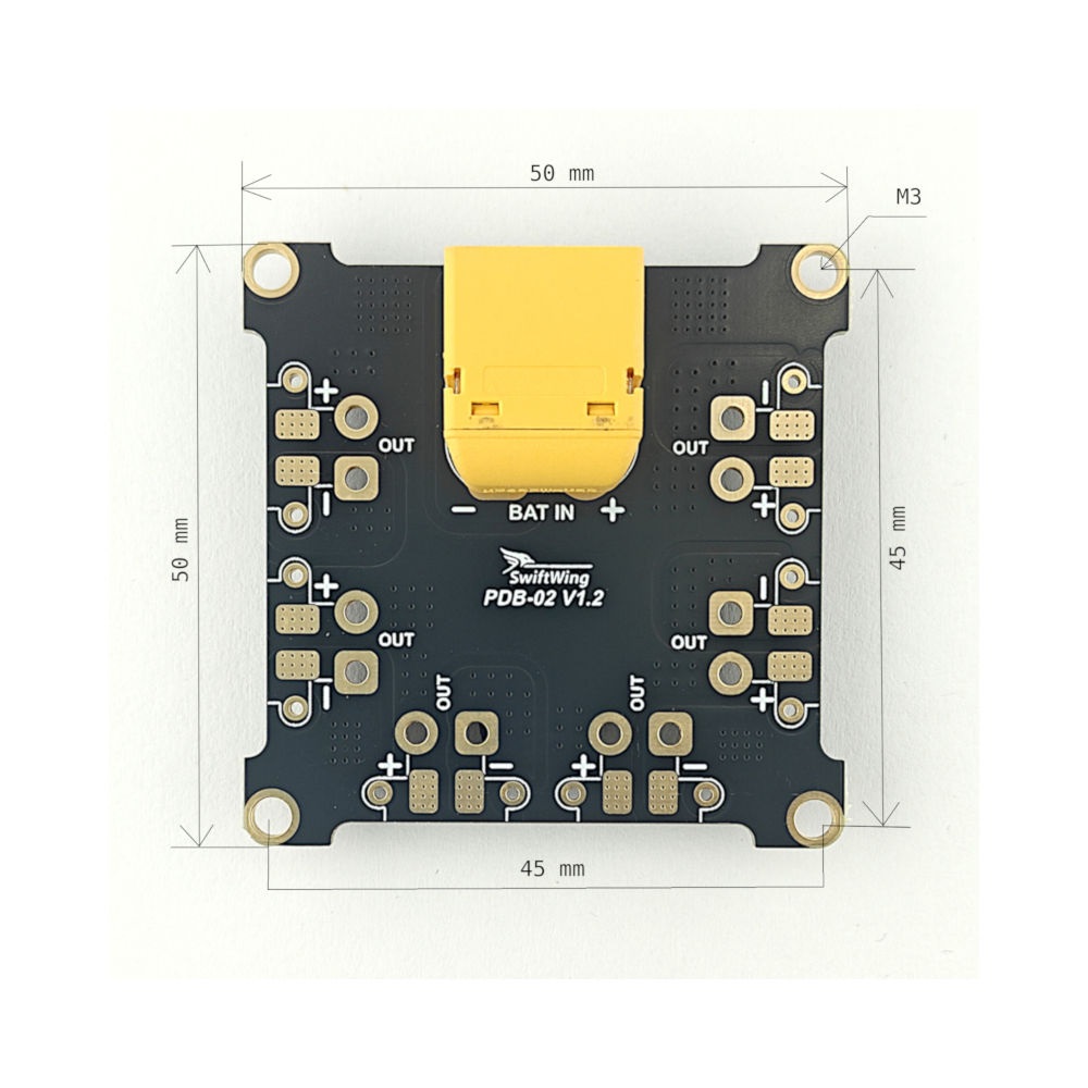 SwiftWing PDB02-XT60 3S-6S Power Distribution Board - Image 4