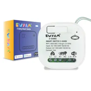 SWYAM 2-Gang WiFi Smart Switch 16A Retrofit Touch Panel