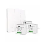 SWYAM Self-Powered Kinetic Wireless RF Switch – 3 Gang 3 Receiver 433MHz