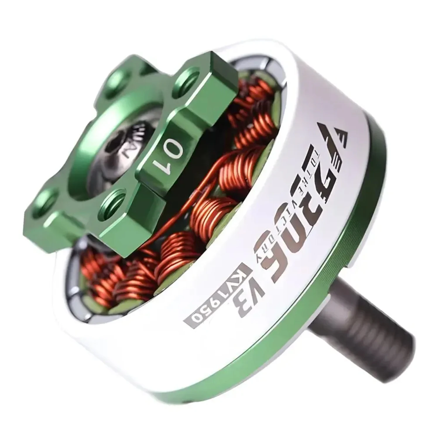 T-Motor Velox V2306 V3.0 1950KV Brushless Motor 4-6S - Green+White - Image 2
